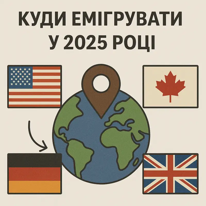 Куди емігрувати у 2025 році